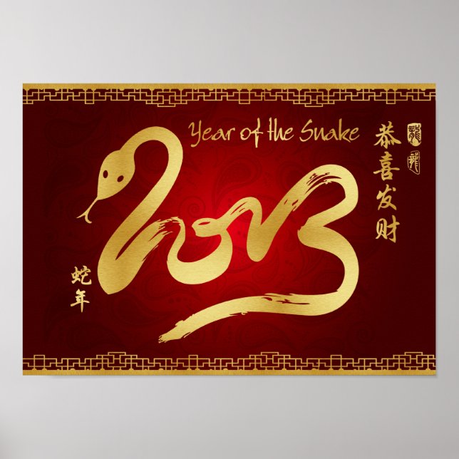 Affiches Year of the Snake 2013 Scroll (Devant)