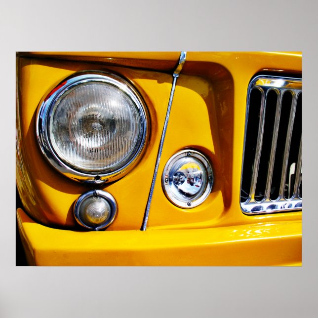 Affiches Yellow Willys Jeep Station Wagon phare (Devant)