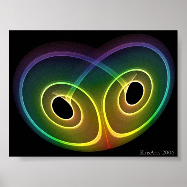 Affiches yeux arc-en-ciel (Devant)