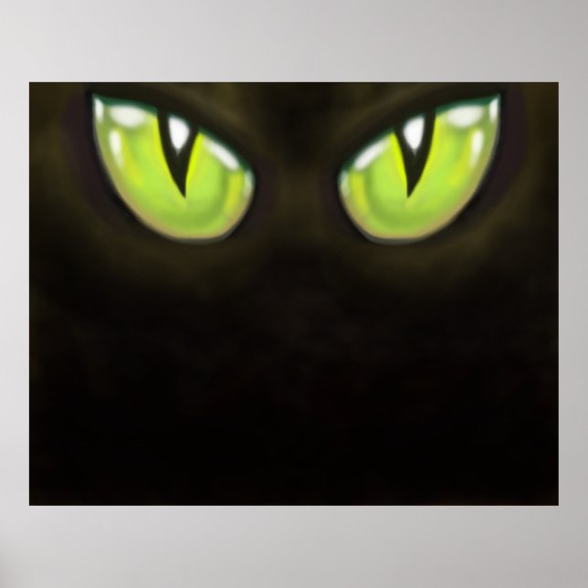 Affiches Yeux de chat (Devant)