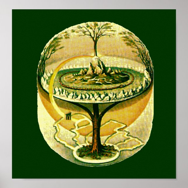 Affiches Yggdrasil, Tree Of Life Fine Art (Devant)