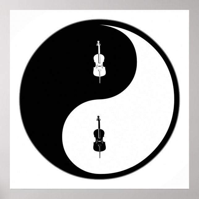 Affiches Yin Yang Cello (Devant)