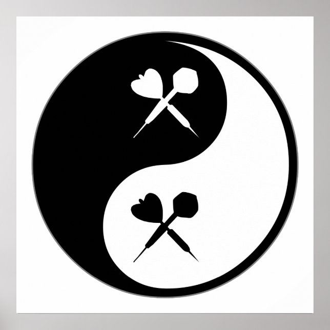 Affiches Yin Yang Darts (Devant)