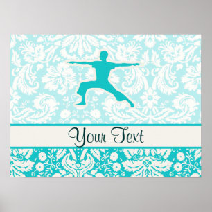 Affiches Yoga turquoise