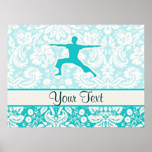 Affiches Yoga turquoise (Devant)