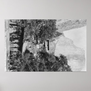 Affiches Yosemite, CA - la loge d'Ahwahnee et EL Capitan