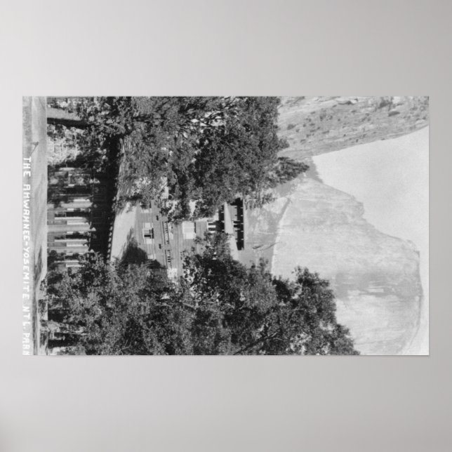 Affiches Yosemite, CA - The Ahwahnee Lodge and El Capitan (Devant)