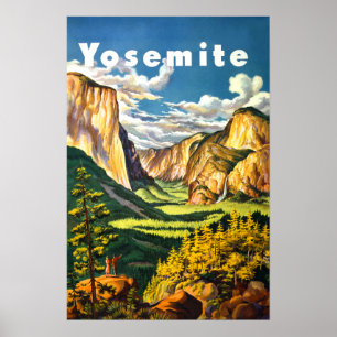 Affiches Yosemite National Park California Travel Art