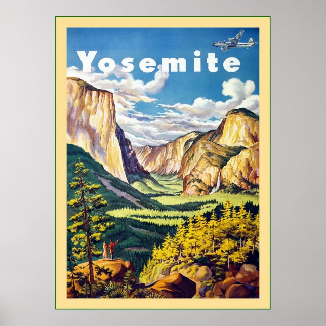 Affiches Yosemite ~ Vintage voyage (Devant)