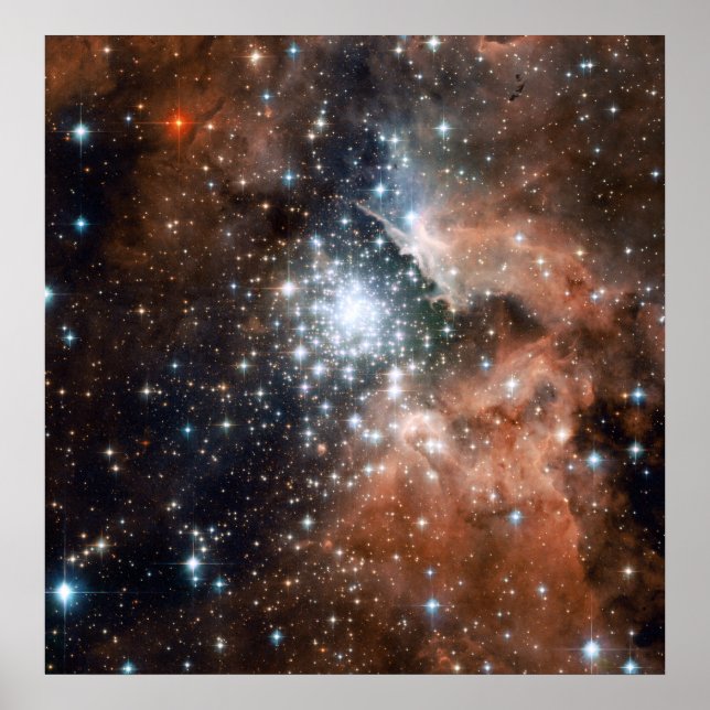 Affiches Young Cluster NGC3603 (Devant)