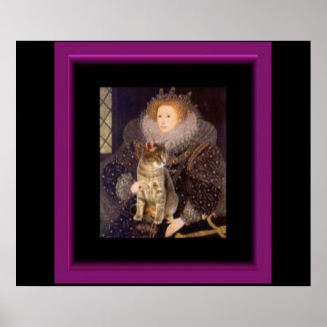 Affiches Young Elizabeth I et Cat (Devant)