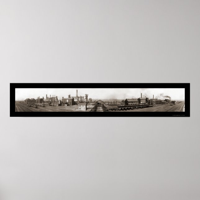 Affiches Youngstown OH Steel Photo 1910 (Devant)