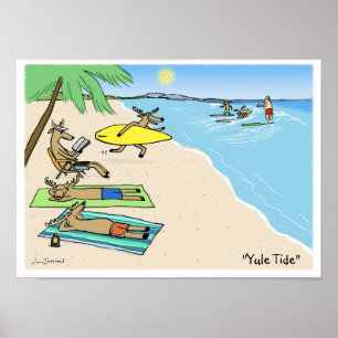 Affiches "Yule Tide" - Vacances de Noël à la plage du Père 