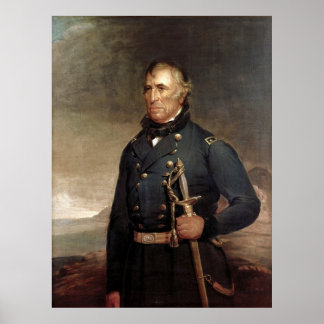 Affiches ZACHARY TAYLOR Portrait de Joseph Henry Bush Impri