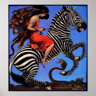 Affiches Zebra Rider