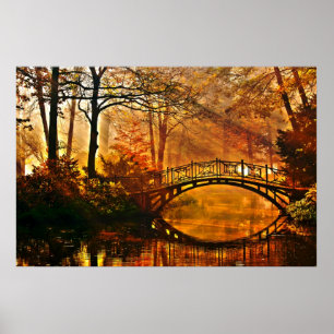 Affiches Zen paradise bridge, peace and love by healinglove