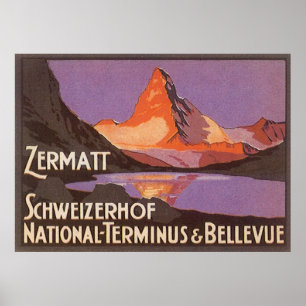 Affiches Zermatt Suisse