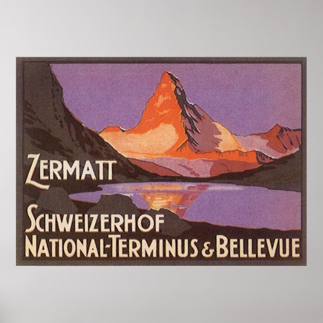 Affiches Zermatt Suisse (Devant)