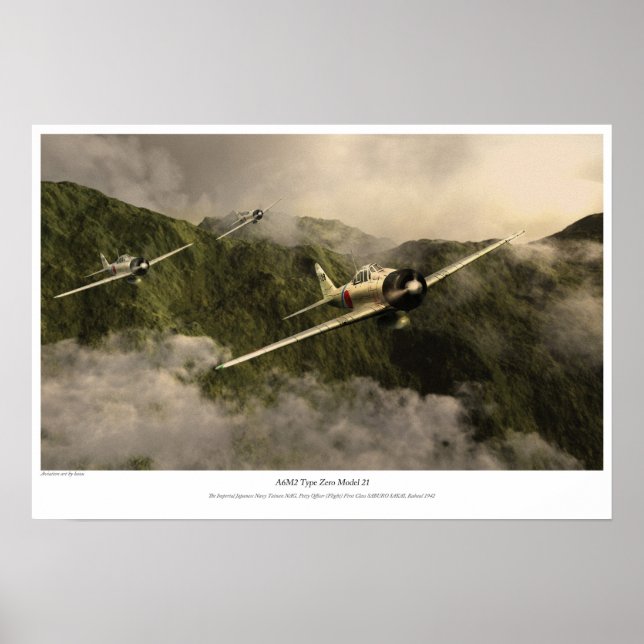 Affiches Zéro combattant "Saburo Sakai" (Devant)