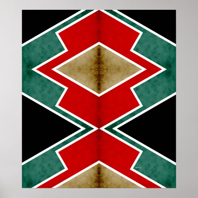 Affiches Zig Zag Angles 4 (Devant)