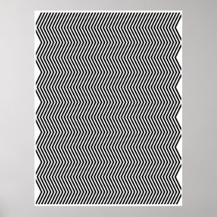 Affiches Zigg Zag vertical Op Art Two