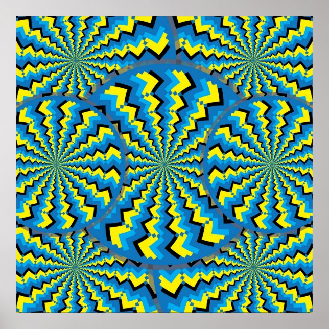 Affiches Zigzag Wheels (Devant)