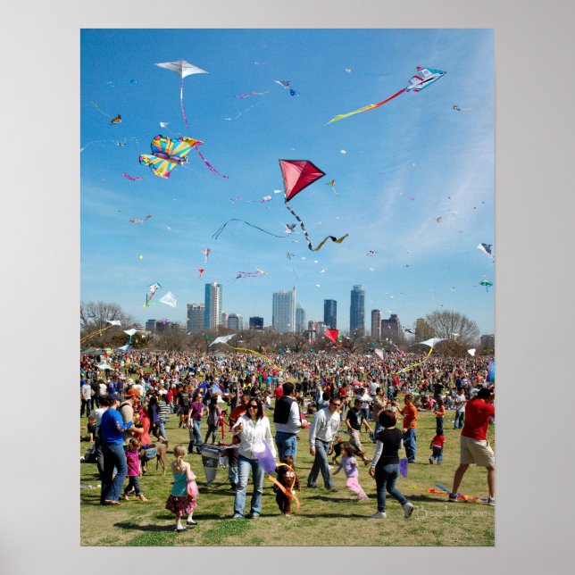Affiches Zilker Park Kite Festival 3 - Austin Texas (Devant)