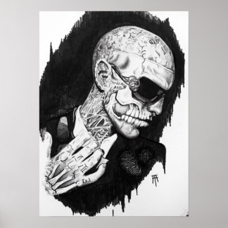 Affiches Zombie Boy Portrait