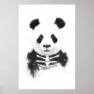 Affiches Zombie panda