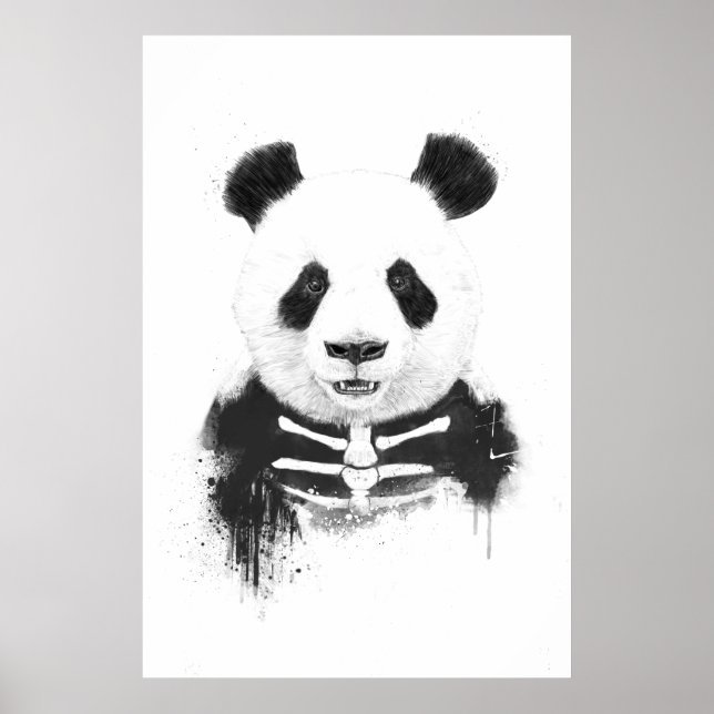 Affiches Zombie panda (Devant)