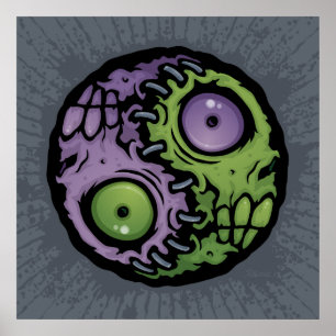 Affiches Zombie Yin-Yang