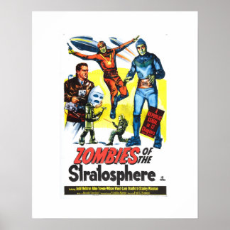Affiches Zombies de la stratosphère