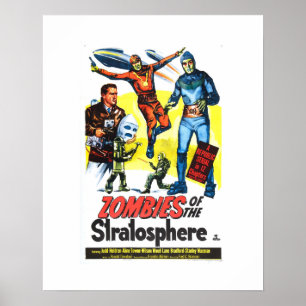 Affiches Zombis de la stratosphère