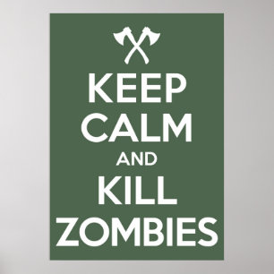 Affiches Zombis de mise à mort