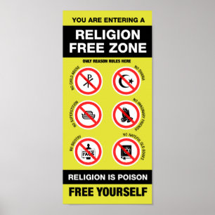 Affiches Zone sans religion