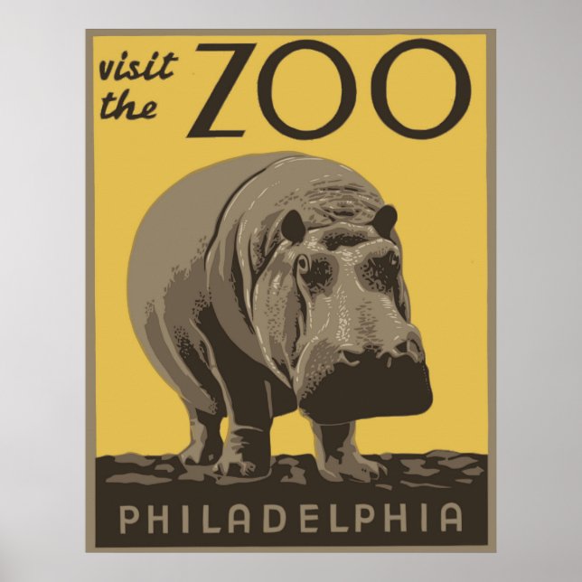 Affiches Zoo de Philadelphie (Devant)