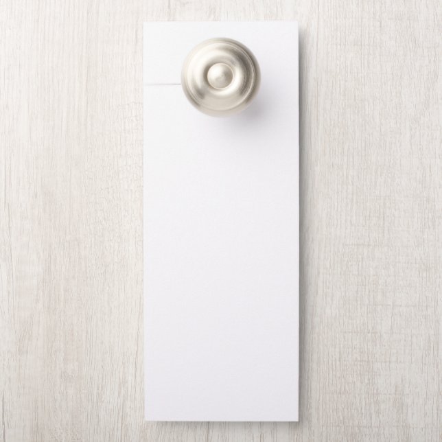 Affichette de porte (Sur le bouton)