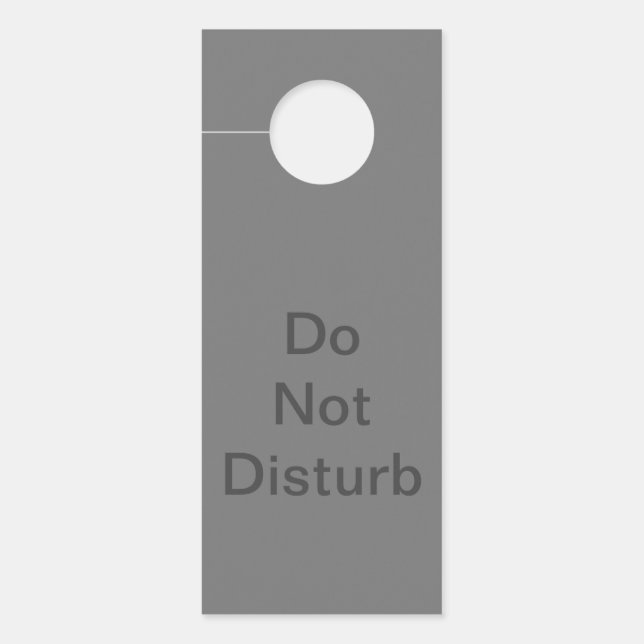 Affichette de porte (Devant)