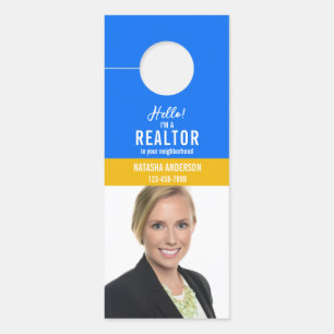 Affichette De Porte Agent Immobilier Marketing Juste Vendu Maisons