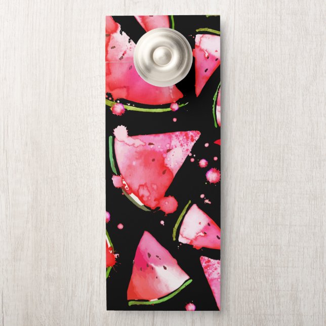 Affichette De Porte Aquarelle 2 (Sur le bouton)