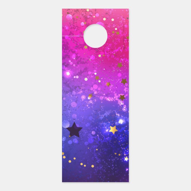 Affichette De Porte Arrière - plan rose brillant (Devant)