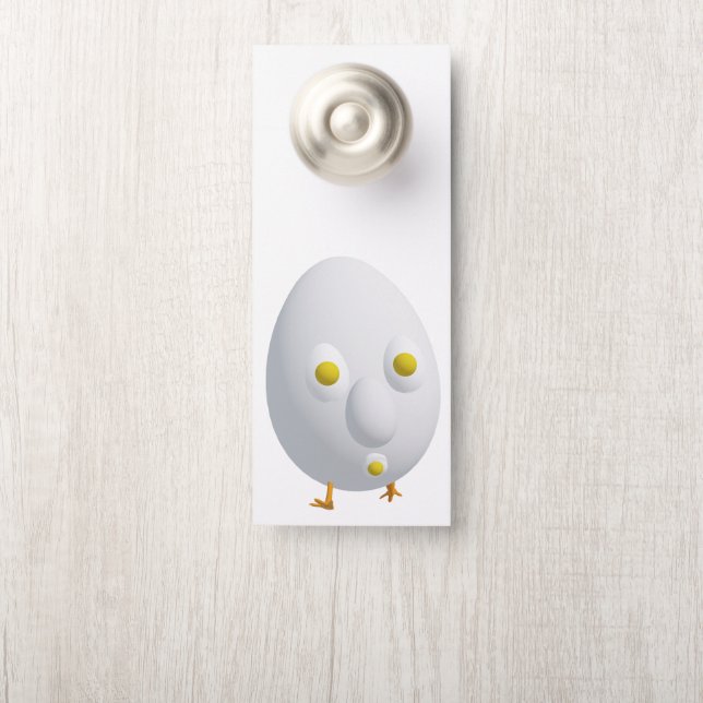 Affichette De Porte Art d'oeuf RG RA (Sur le bouton)