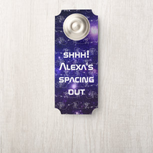 Affichette De Porte Astronaut