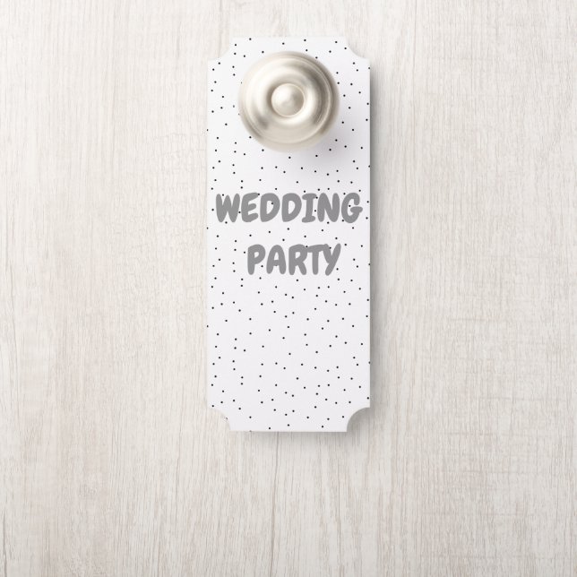 Affichette De Porte Billet porte de mariage (Sur le bouton)