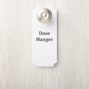 Affichette De Porte Billet professionnel simple 3,5" x 8,5" petit