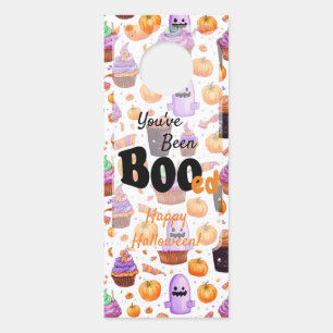 Affichette De Porte Bonbons d'Halloween vous avez été booed