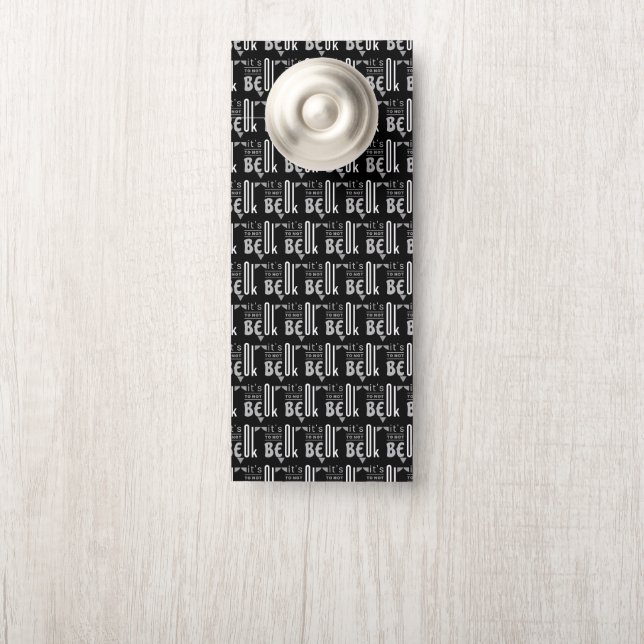 Affichette De Porte C'est bon de ne pas être d'accord (Sur le bouton)