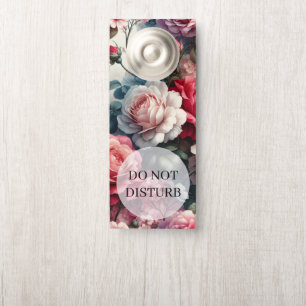 Affichette De Porte Charme floral de la rose intemporelle