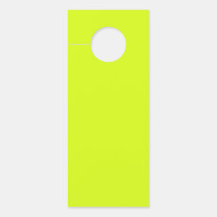 Affichette De Porte Chartreuse Jaune (couleur unie)