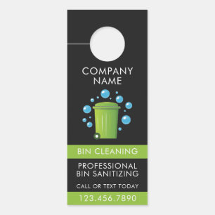 Affichette De Porte Code QR du service de nettoyage professionnel de p